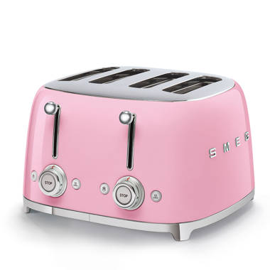 Smeg 50's Retro Style 4x4 Toaster Finish: Pink