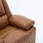Fauteuil inclinable chauffant et chauffant en polyuréthane brun pour personnes âgées-1165981660