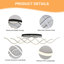 3-Light 103cm LED Dimmable Linear Flush Mount