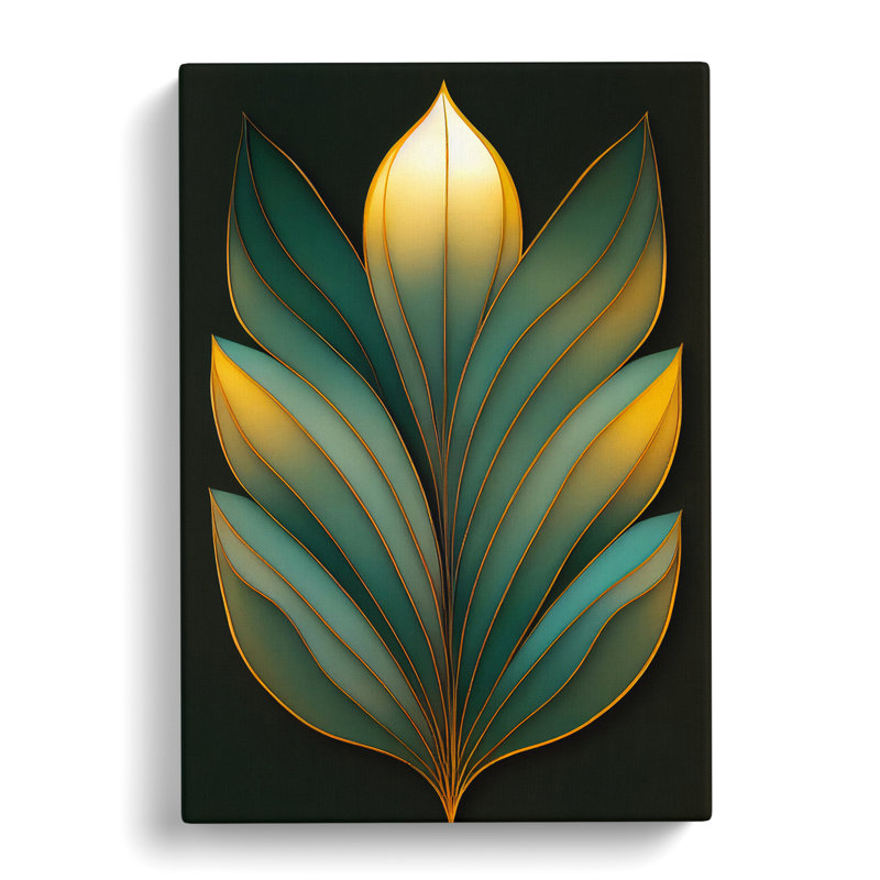 An Exceptional Leaf - Wall Art, 50cm H x 35cm W x 3cm D, Wrapped Canvas