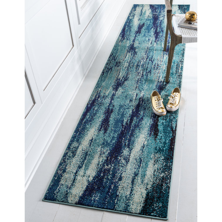 Rizer Abstract Blue Area Rug