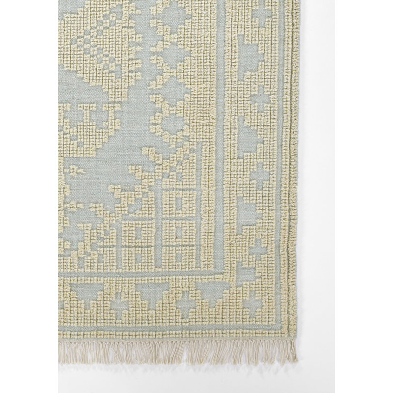 Momeni Bristol Traditional Medallion Blue Area Rug, Rectangle 9' x 12'
