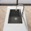 Évier de cuisine en acier inoxydable, lavabo simple sur pied noir de 27 po x 19 po, avec drain standard et crochet standard, Ls-Ssbl01
