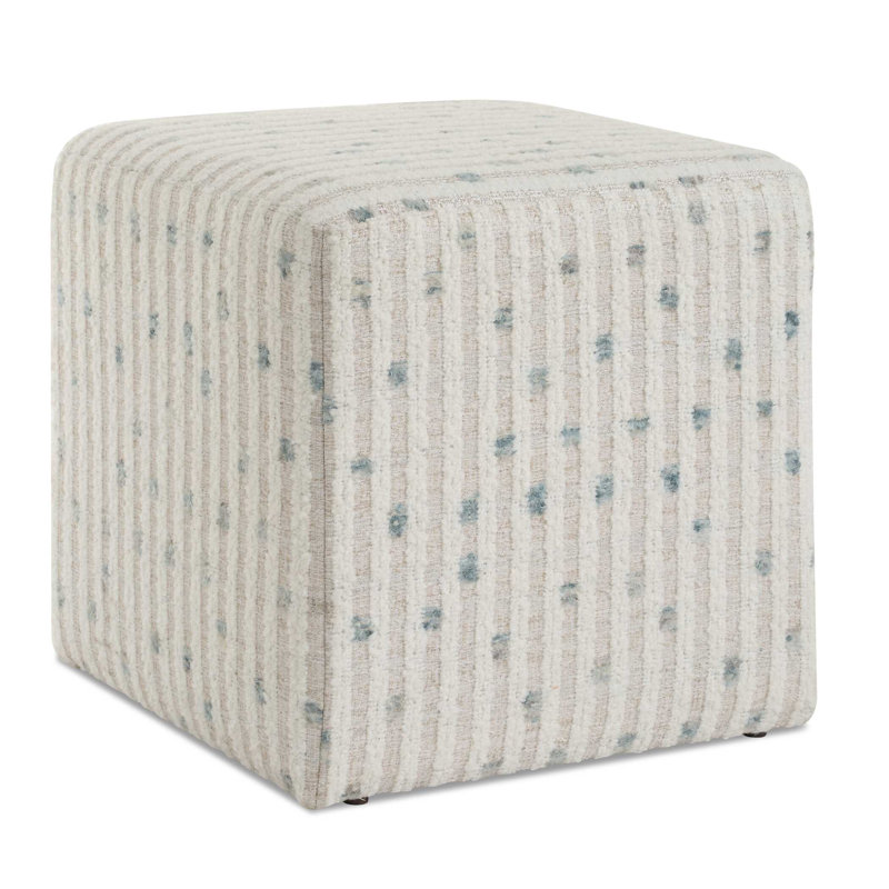 Repose-pieds en chenille Uttermost Joie White