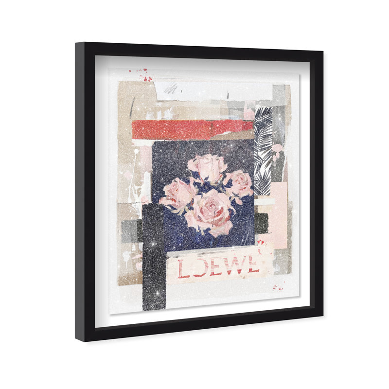 Milano Collage II Framed Graphic Art, 25.5"H x 31.5"W, Black Shadowbox
