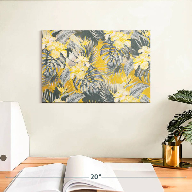 Hibiscus jaune Harnek, H 8 po x l 12 po