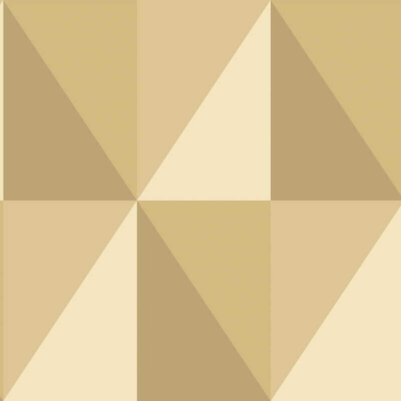 Apex Grand Geometric Wallpaper Roll, Gold