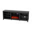 Latitude Run 178cm W Black Electric Fireplace with 5120 BTU-1058744081