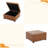 Faux Leather Tufted Storage Ottoman
