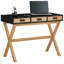 Iceland Solid Wood Steel Writing Desk