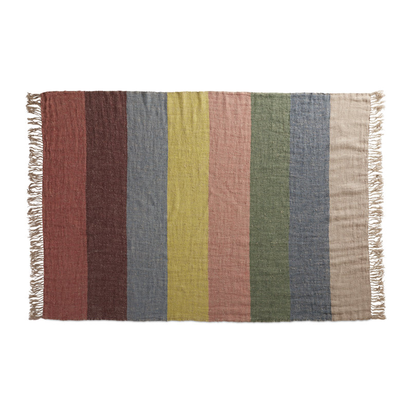 Lovely Hand Woven Throw Blanket, Multicolor
