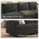 Anureet L shaped Modular Sectional Couch Corner Sectional Sofa