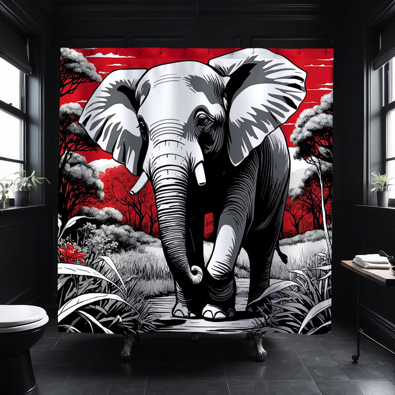 Rideau de douche Regim Elephant