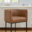 Upholstered Counter Stool with Metal Frame-1555211743