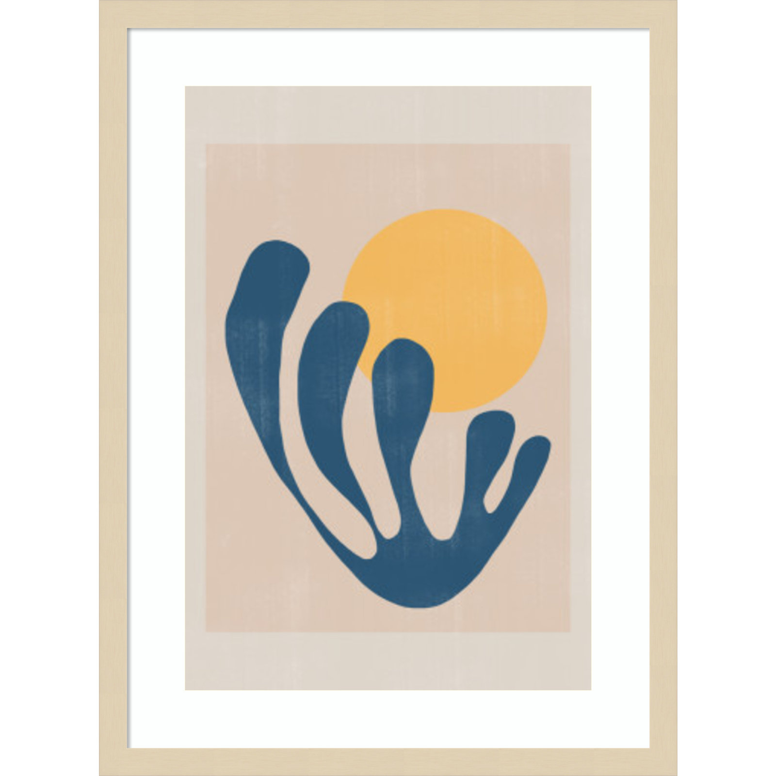 Giese "Modern Plant No. 1" Print, Brown, 25" H x 19" W