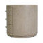 Table de bout ronde à 3 tiroirs en bois brun naturel 28 po Celine-129414675