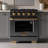 KUCHT 30 in. 4.2 cu. ft. Propane Gas Range with Sealed Burners and Convection Oven in Gemstone