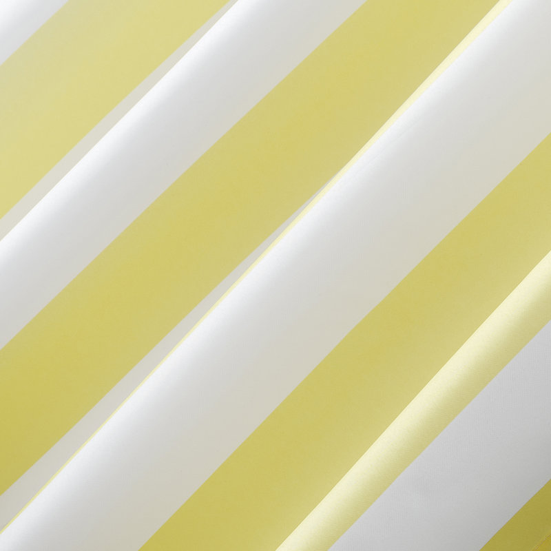Neubauer Cabana Stripe Indoor/Outdoor UV Protectant Curtain Panel, 54" W x 84" L, Yellow