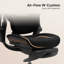 Chaise de bureau ergonomique noire Cablady-1558858988