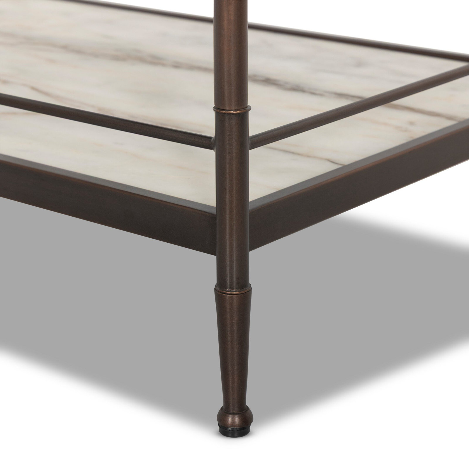 Eisen Nightstand-Striated Marble