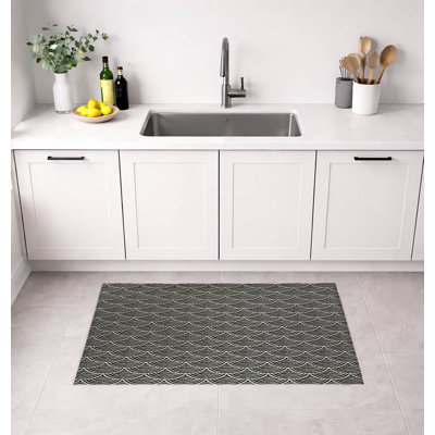 Layered Arch Wave Low Profile Kitchen Mat