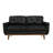 65" Polyester Upholstered Square Arm Loveseat-671078551