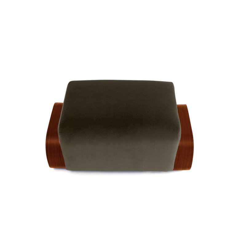 Cayenne Ottoman, Earth Velvet