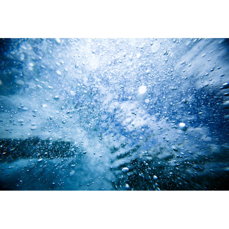 Wave Crashing Underwater by Subman - Wrapped Canvas Print, 30cm H x 46cm W x 3.8cm D
