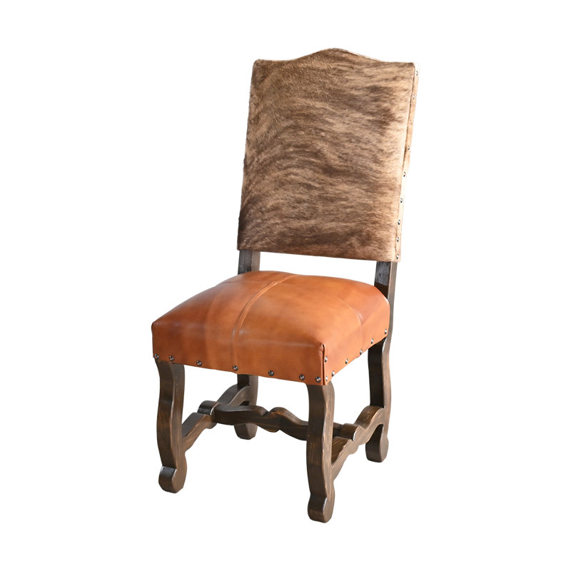 Chaise en cuir et cuir Sierra Brindle, Brown
