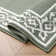 Lorreta Machine Woven Synthetic Geometric Area Rug in Green/White