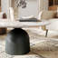 Table basse ronde Meranda avec piédestal en bois massif noyer-74822441-194355957-197303811