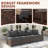 4 -Person Rattan Patio Safo With Cushions-552961970-552961615