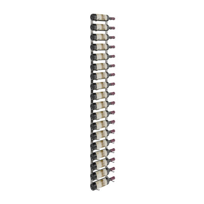 Indurial 30-Bottle Wall-Mounted Metal Wine Rack Kit in Golden Bronze – 60" Tall