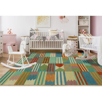 Boser Wool Patchwork Indoor Rug
