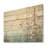 Minimalism Blue And Gold Forest I - Forest Wood Wall Art On Natural Pine Wood-101407459
