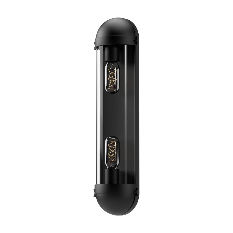 Éclairage pour salle de bain 2 lumières Cyrus, Noir mat