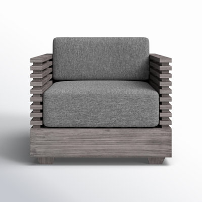Fritz Wood Outdoor Lounge Chair