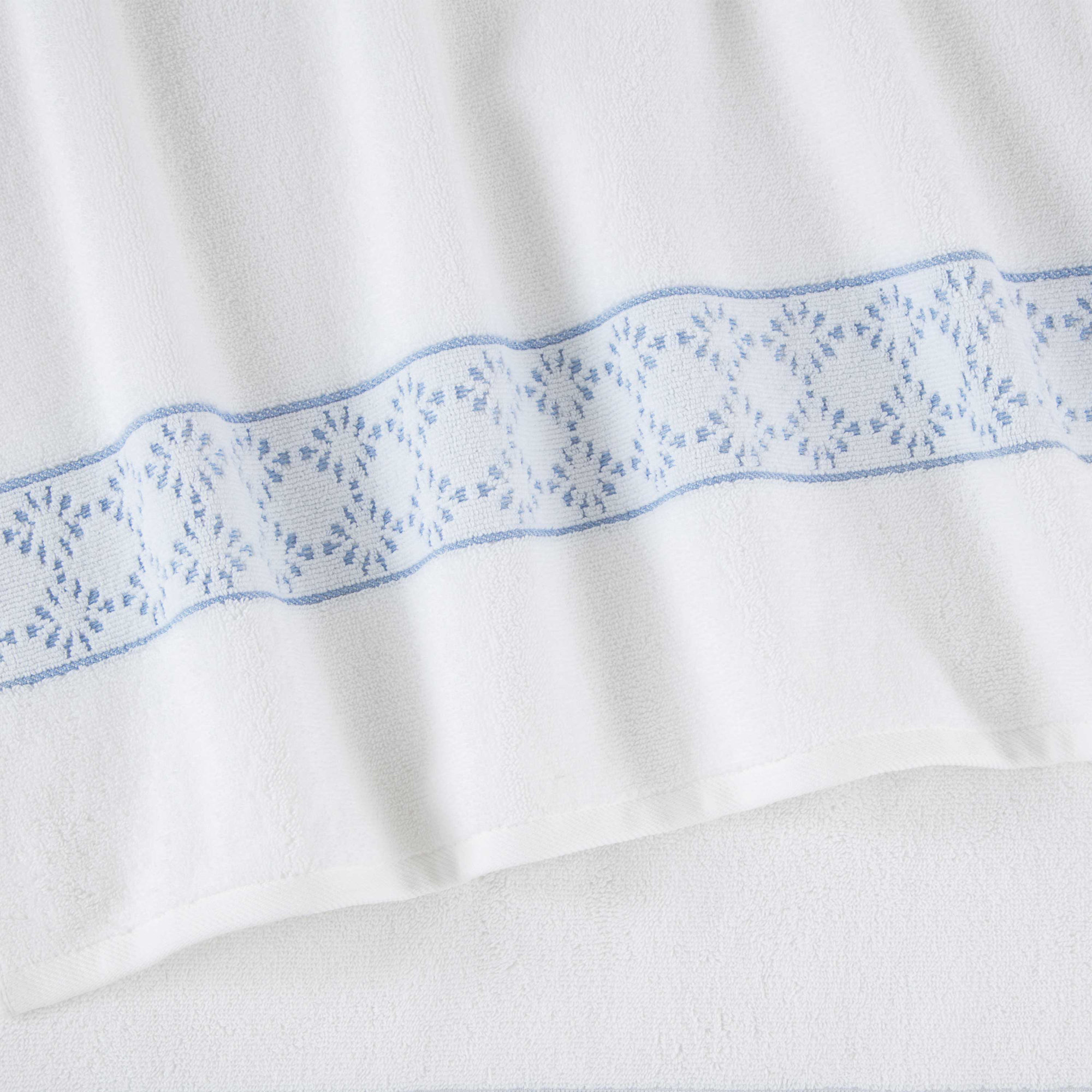 Clean Design Home Savoy Anti-Allergen 100% Cotton Hand Towel Set, White