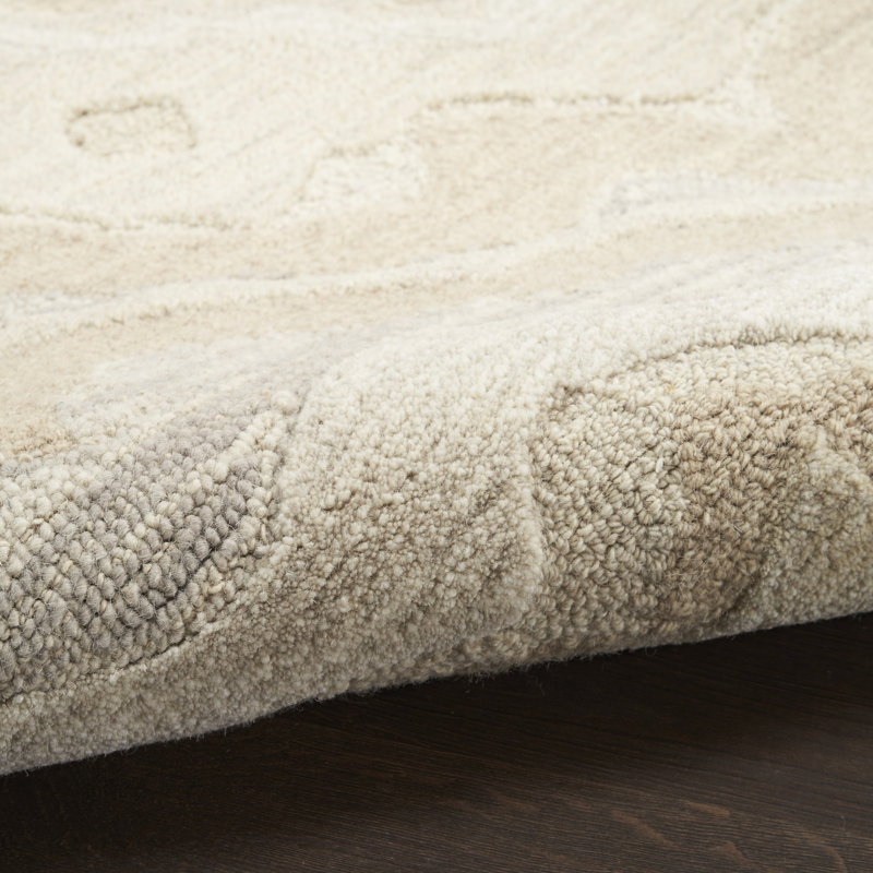 Cahide Abstract Handmade Area Rug, Rectangle 160 x 221cm