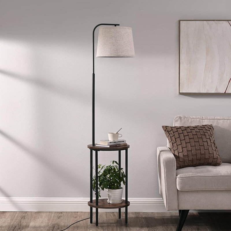 Lampe sur pied avec table