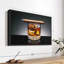 Cigare allumé sur whisky, reproduction sur toile-1283701364