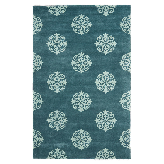 Tapis en laine touffeté à la main Steve, Rectangle 3 pi 6 po x 5 pi 6 po