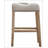 CoCo Upholstered Backless Saddle Seat Bar Stools 29" height Set of 2, Tan