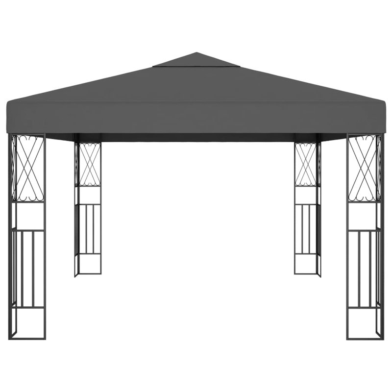Clelie 3m x 4m Steel Party Tent, Anthracite