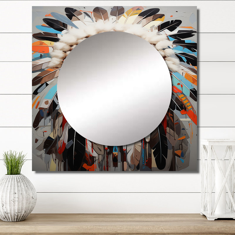 Art mural miroir pour salle de bain, 23 po x 23 po