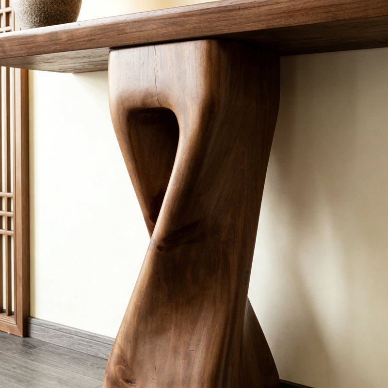 Console en pin massif, H 29,53 po x l 47,24 po x P 13,78 po
