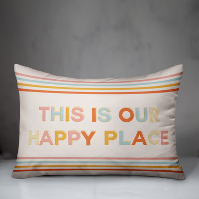 Striped Reversible Throw Pillow