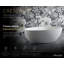 Baignoire autoportante CRESTWOOD 67 po en surface solide blanche