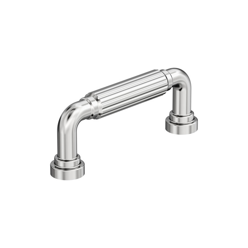 Cowrie Centre-to-Centre Cabinet Pull, Polished Chrome, 3"