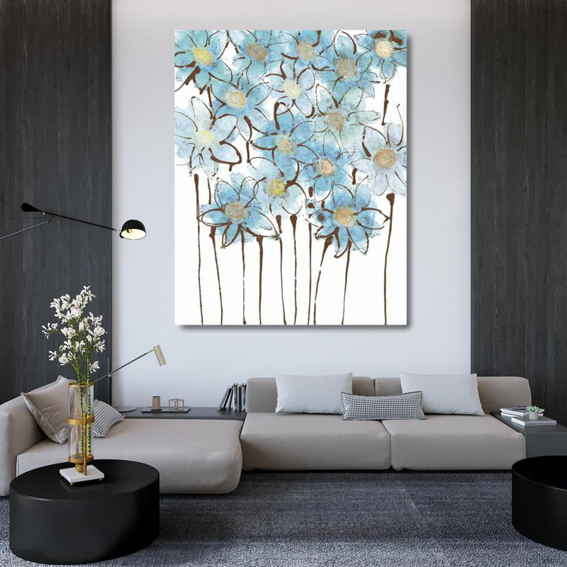Reproduction d'art sur toile tendue par Trinx Jill, Susan: Soft Forget Me Nots 16445, H 45 po x l 36 po
